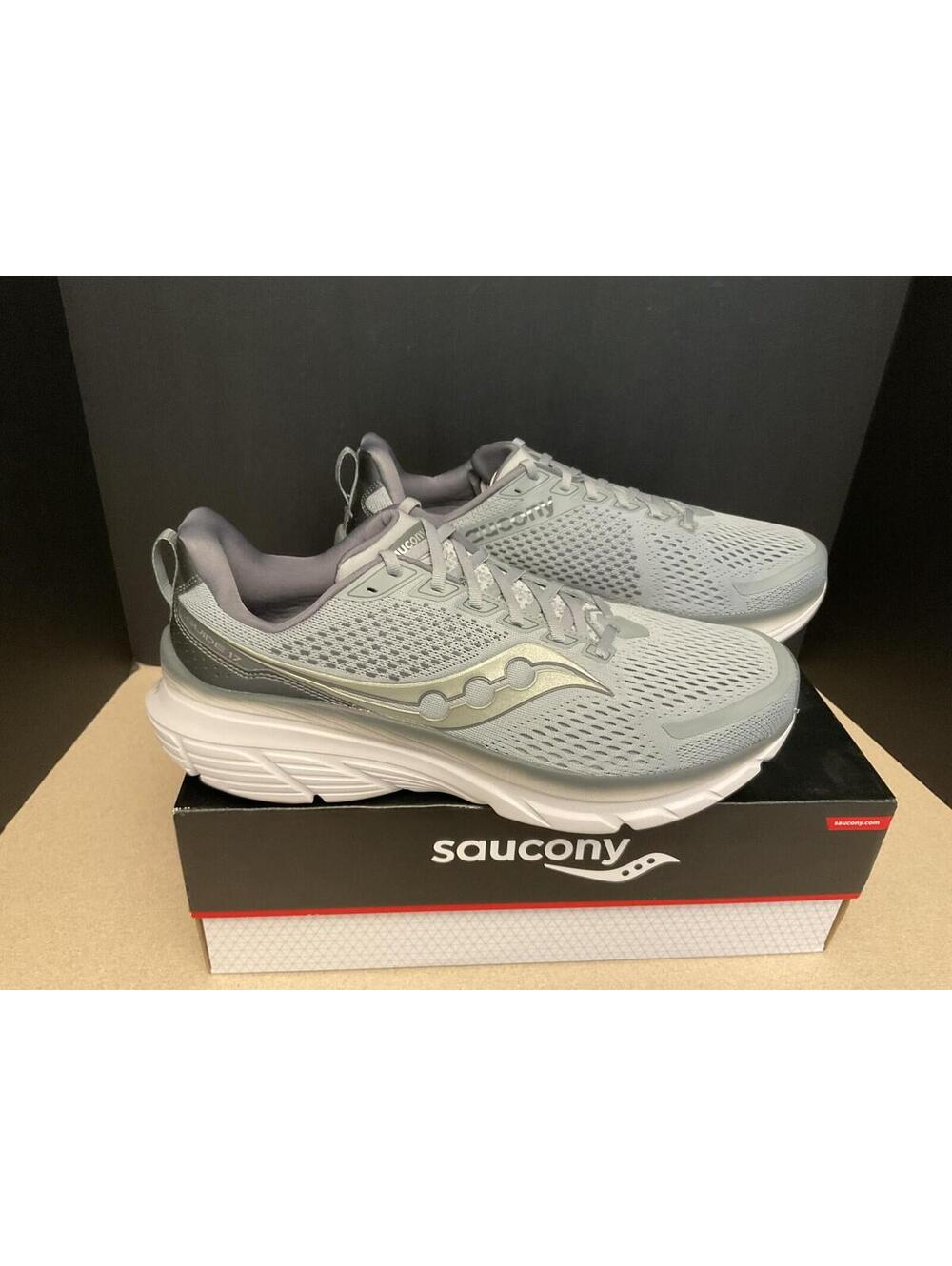 New! Mens Saucony Guide 17 Flint/Shadow Running Shoes. Size 13. Awesome Shoes!